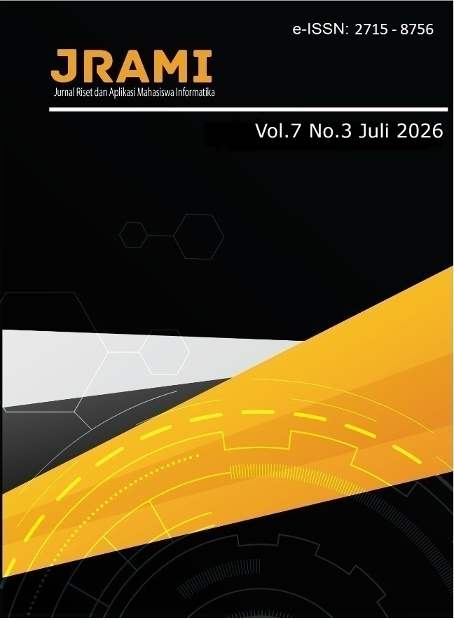 					View Vol. 7 No. 03 (2026): Jurnal Riset dan Aplikasi Mahasiswa Informatika (JRAMI)
				